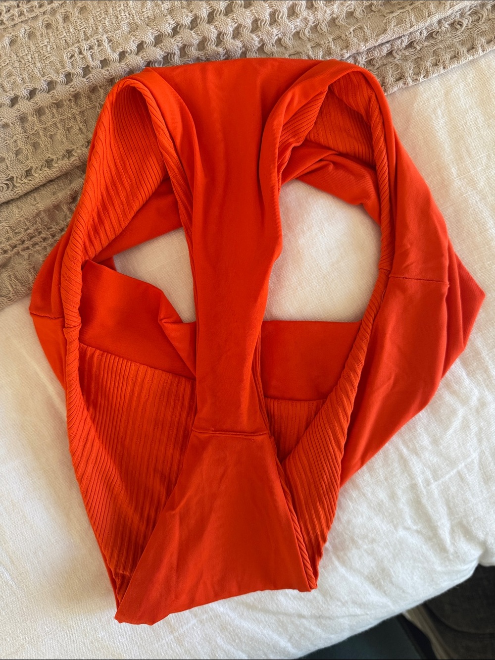 l*space Orange Ribbed Underwire Bikini Set - Picture 5 of 8
